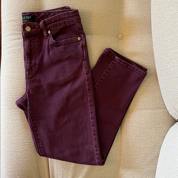 Ralph Lauren Denim - Lauren Ralph Lauren Deep Purple Denim Pants Size 8